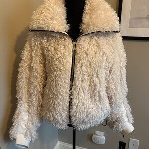 Karl Lagerfeld Paris Oversize Shaggy Faux Fur Jacket